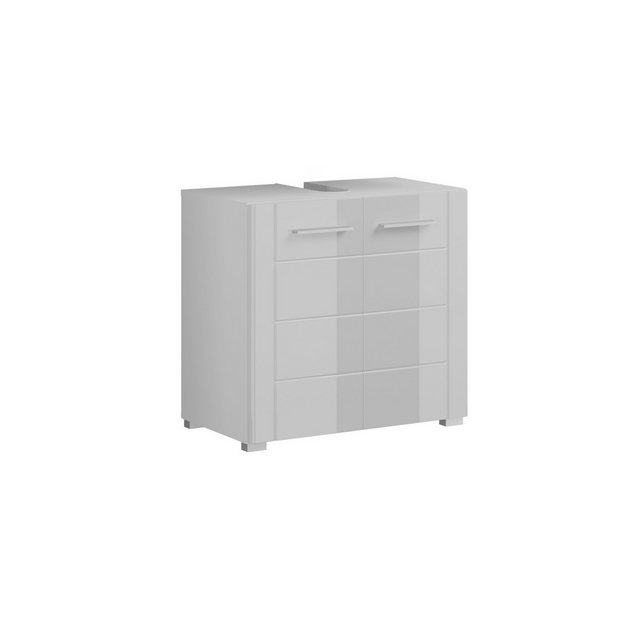 freiraum Waschbeckenunterschrank in Weiß Hochglanz - 60x56x34cm (BxHxT) günstig online kaufen