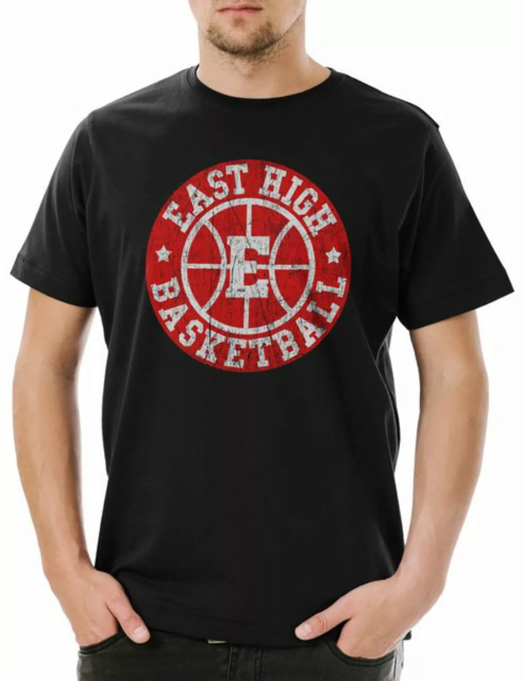 Urban Backwoods Print-Shirt East High Basketball II Herren T-Shirt Team Man günstig online kaufen