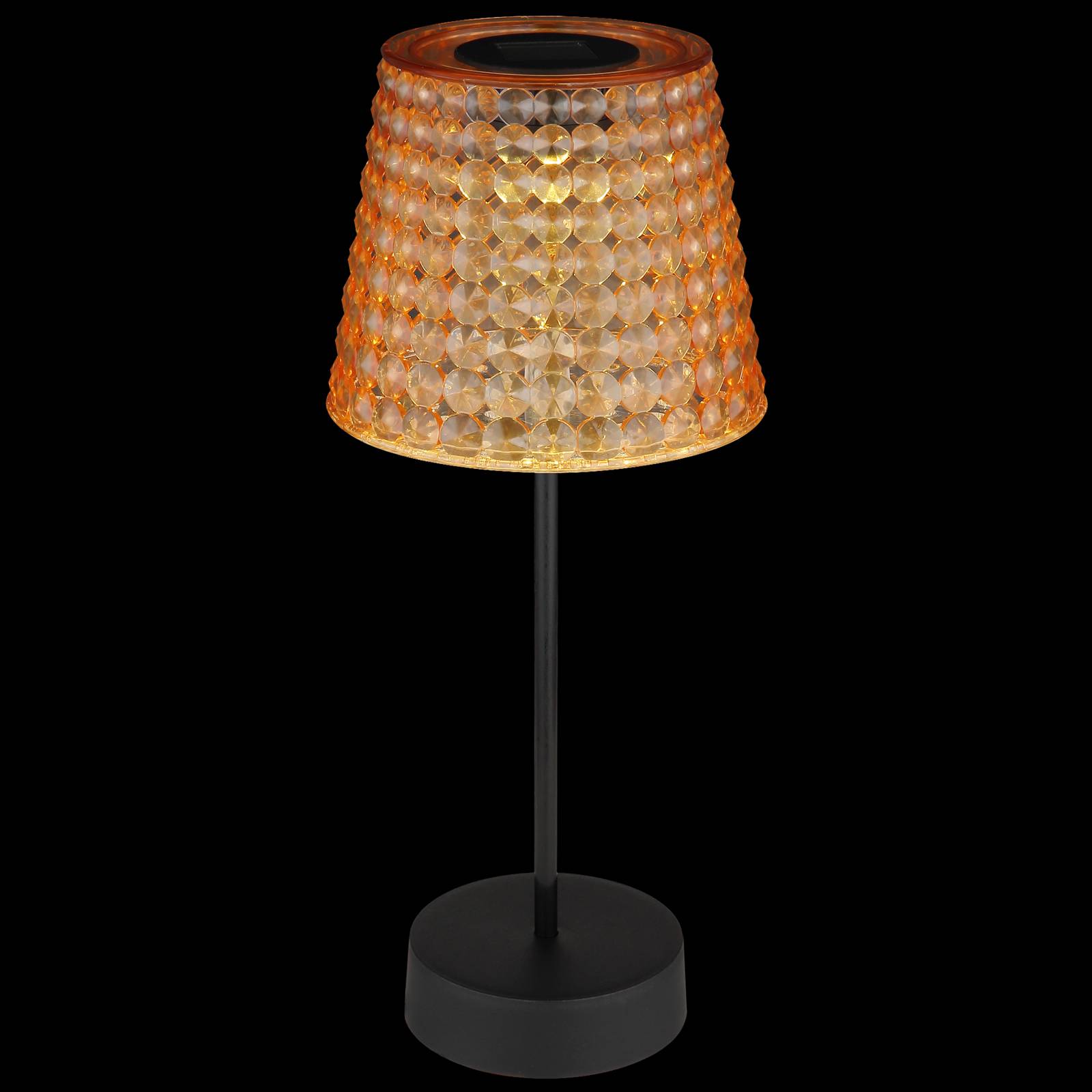 Solar-Tischlampe 36634-2A im 2er-Set schwarz/amber günstig online kaufen