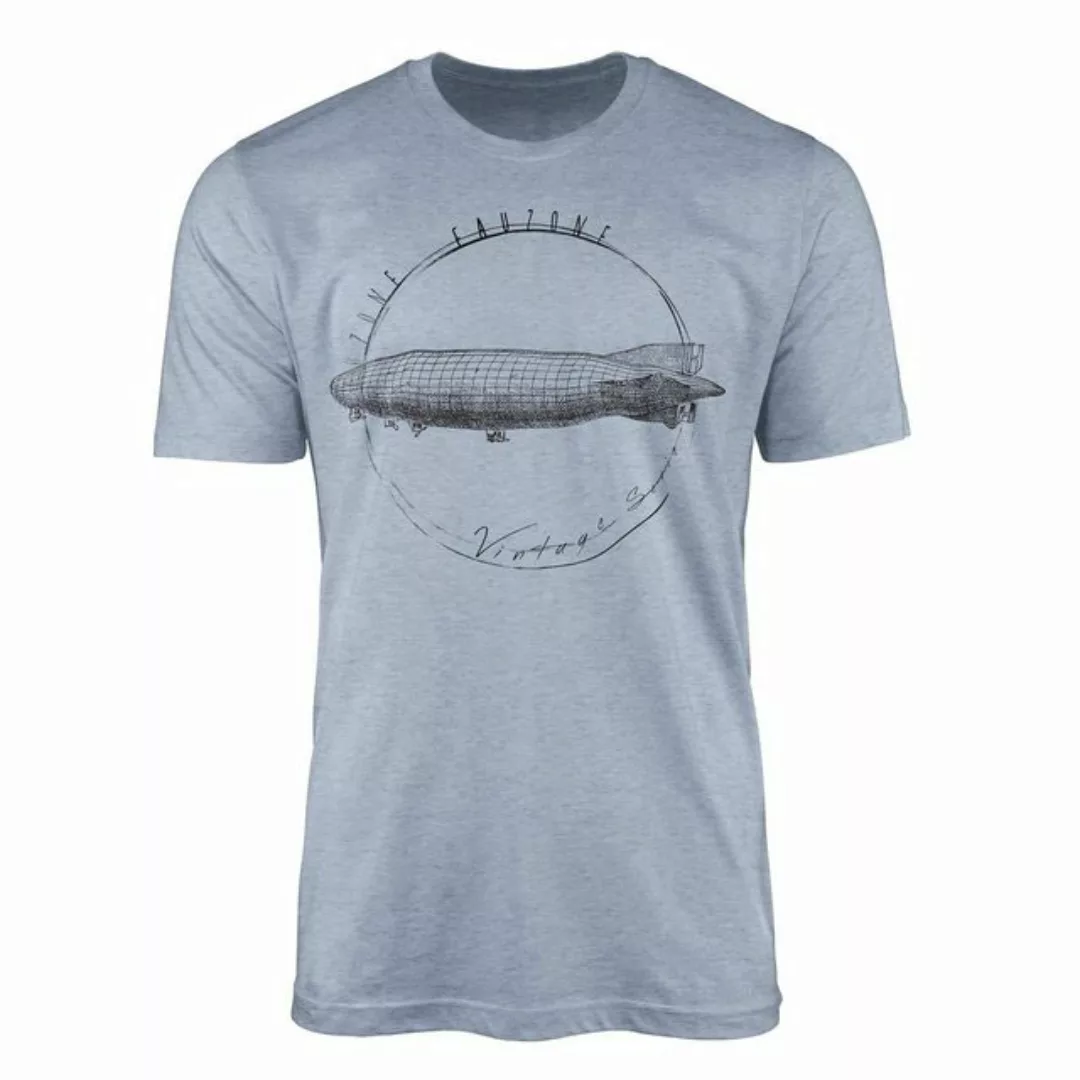 Sinus Art T-Shirt Vintage Herren T-Shirt Zeppelin günstig online kaufen