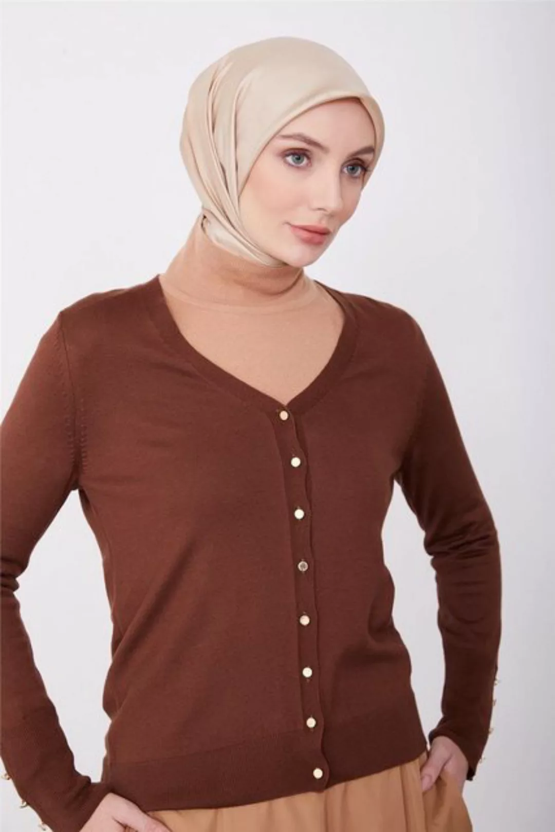 ARMİNE Longstrickjacke Armine Strickjacken für Damen, Hochwertige Schmucklo günstig online kaufen