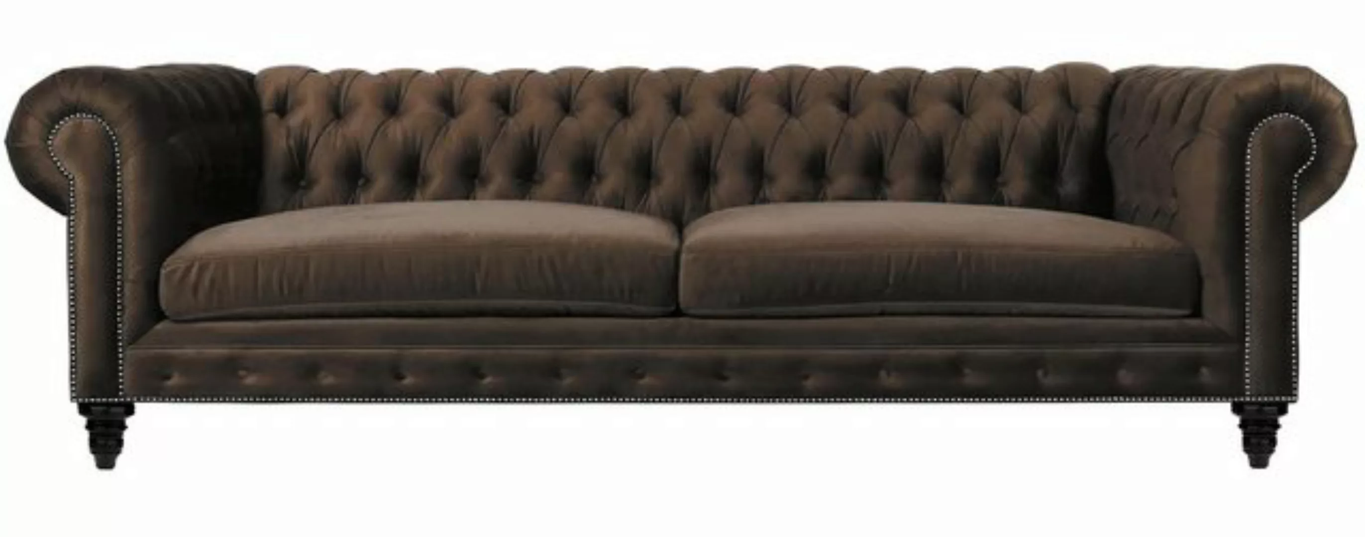 Xlmoebel 3-Sitzer Moderne Braun Chesterfield Dreisitzer für das Wohnzimmer günstig online kaufen