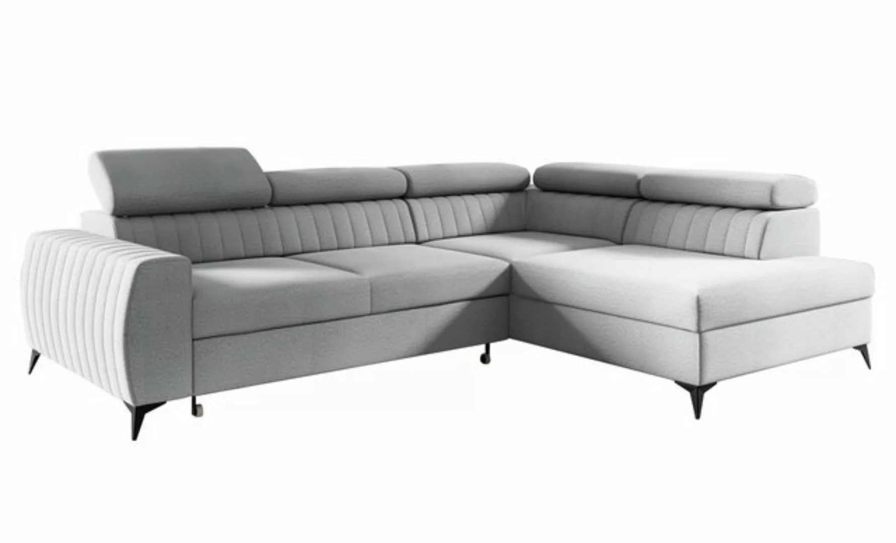 Furnix Sofa Ecksofa MEGGIE Polstercouch mit Schlaffunktion Bettkasten Auswa günstig online kaufen