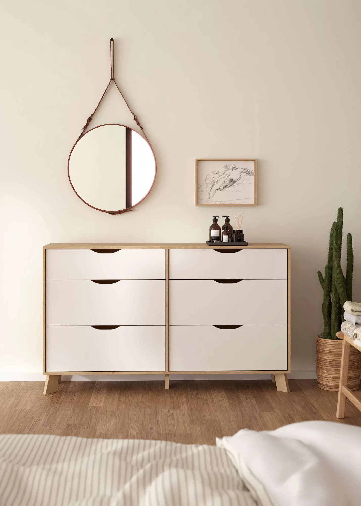 Home affaire Kommode "Ikast, Schubladenschrank, Sideboard, Aufbewahrung, St günstig online kaufen