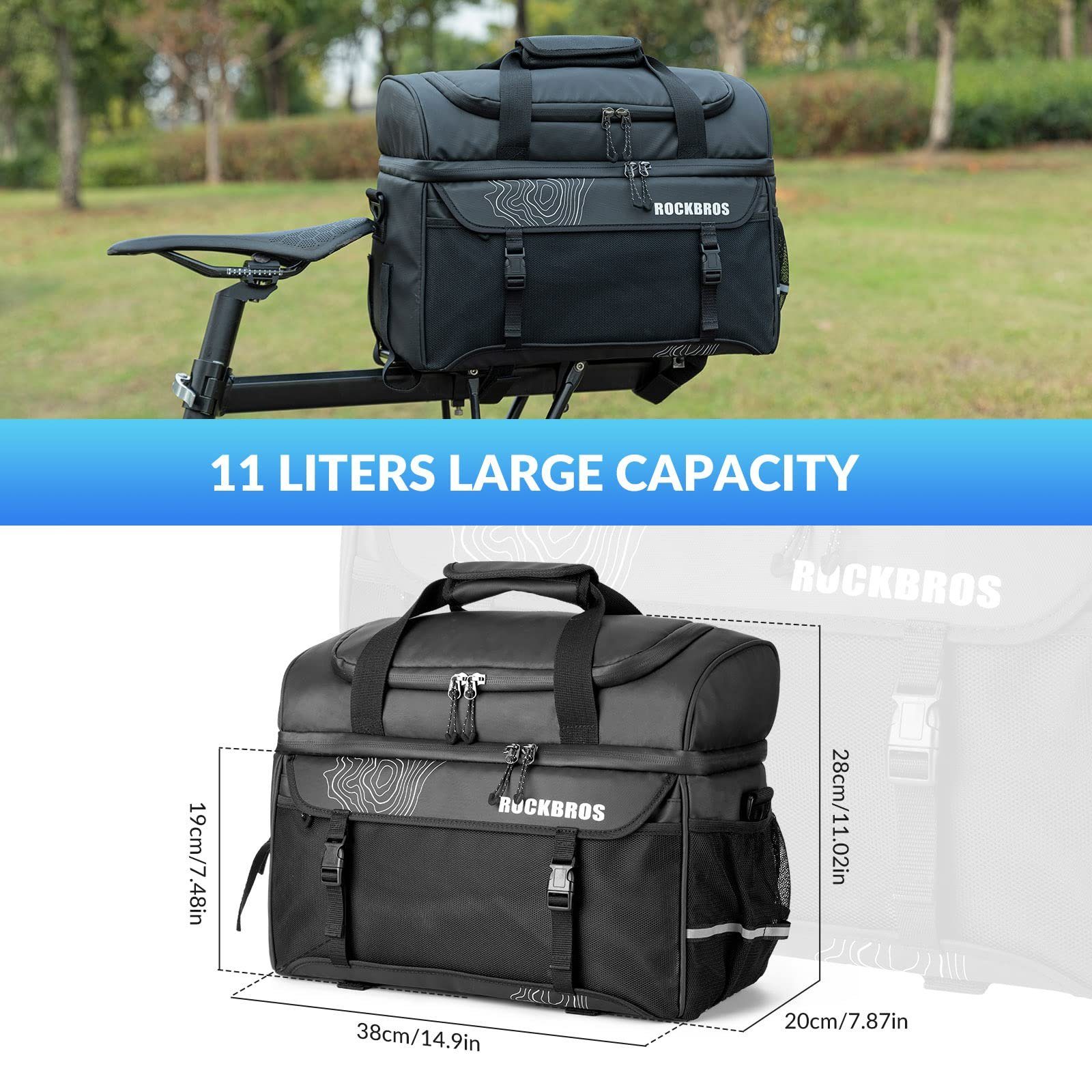 ROCKBROS Gepäckträgertasche 11L Kühltasche Transporttasche mit günstig online kaufen