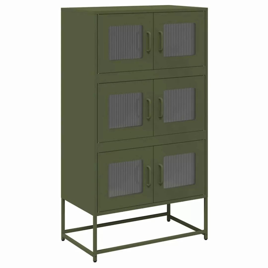 vidaXL Highboard Highboard Olivgrün 68x39x123 cm günstig online kaufen