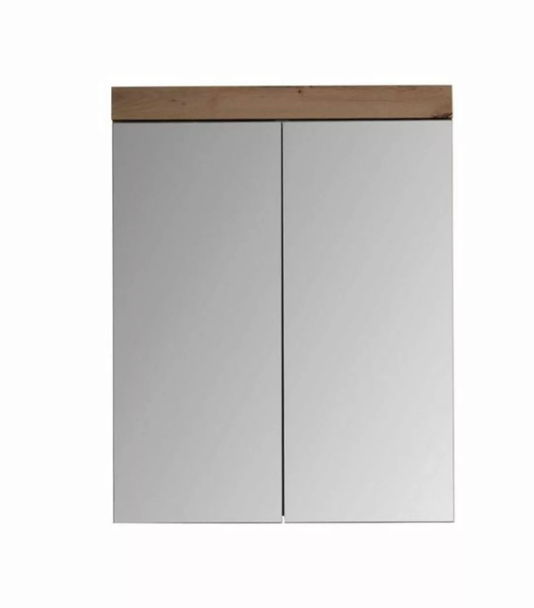 ebuy24 Badezimmerspiegelschrank AmandaMando Bad Spiegelschrank 2 Türen dunk günstig online kaufen