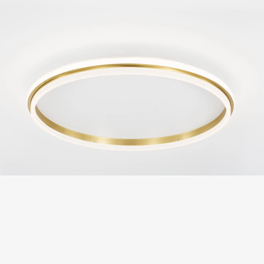 LED Deckenleuchte Willow in Gold und Weiß 52W 6339lm günstig online kaufen