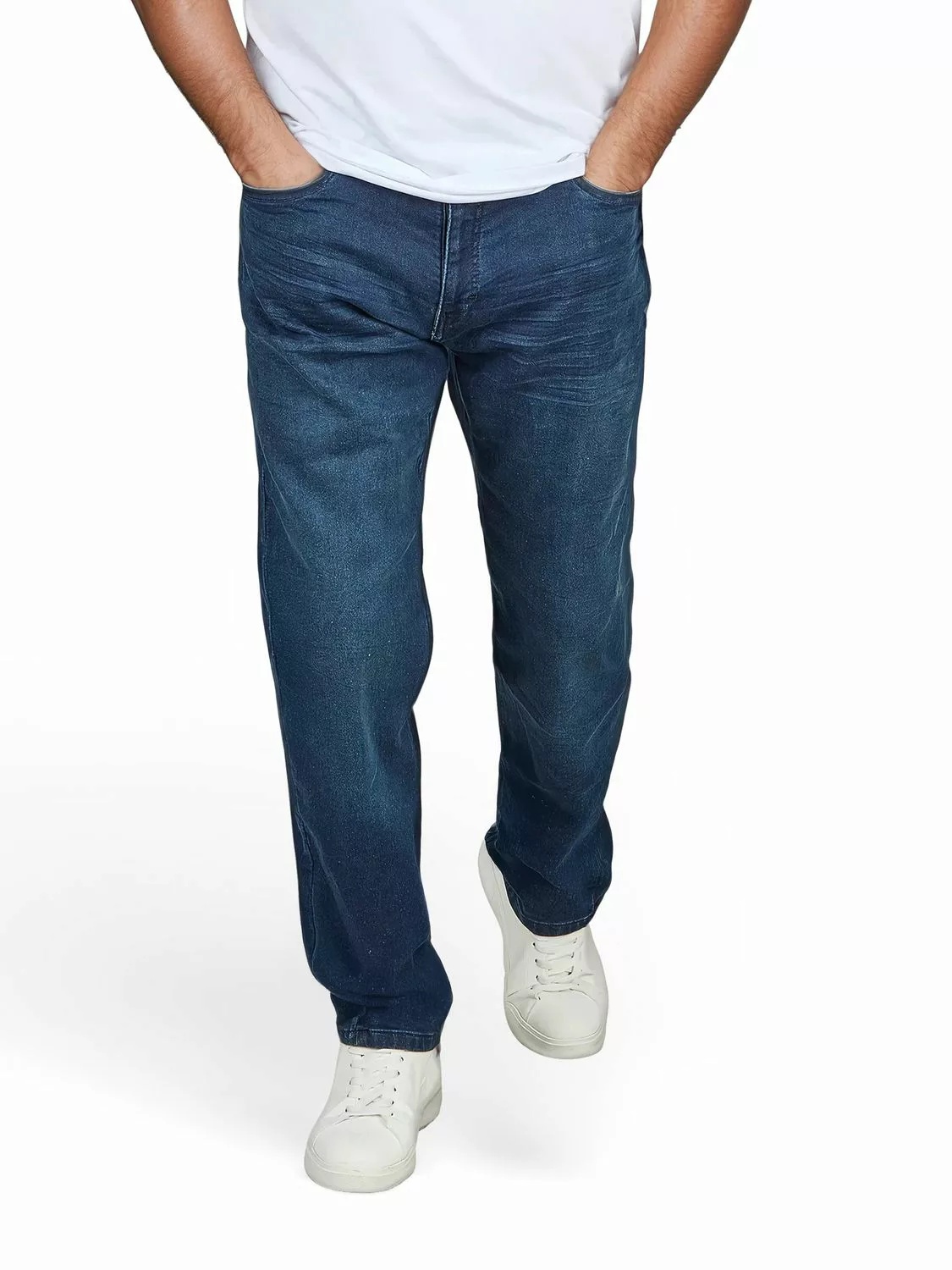 DENIMFY Sweat Jeans Herren Stretch Straight Fit DFAlvin günstig online kaufen