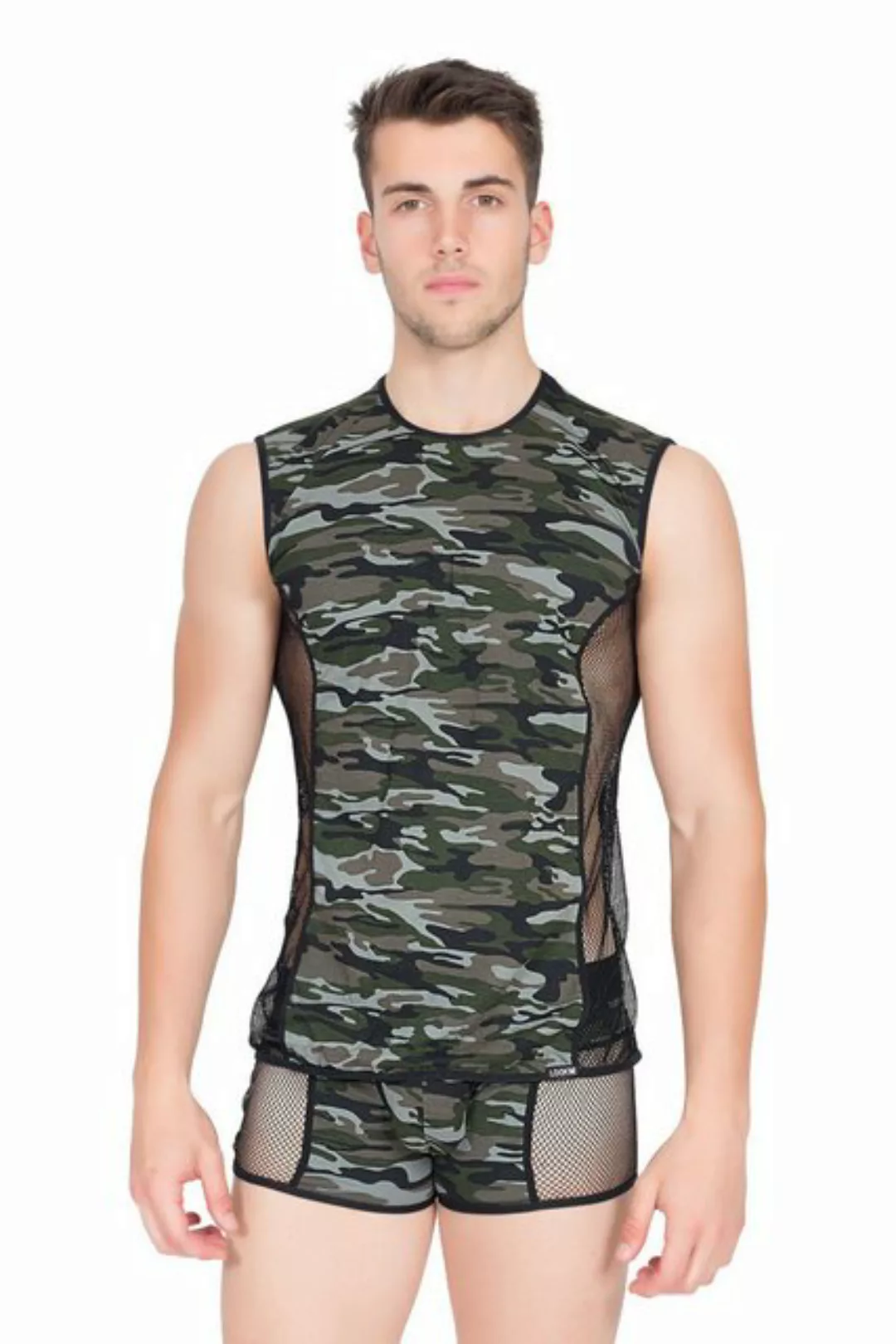 LOOK ME T-Shirt Camouflage T-Shirt 58-77 Männer V-Shirt günstig online kaufen