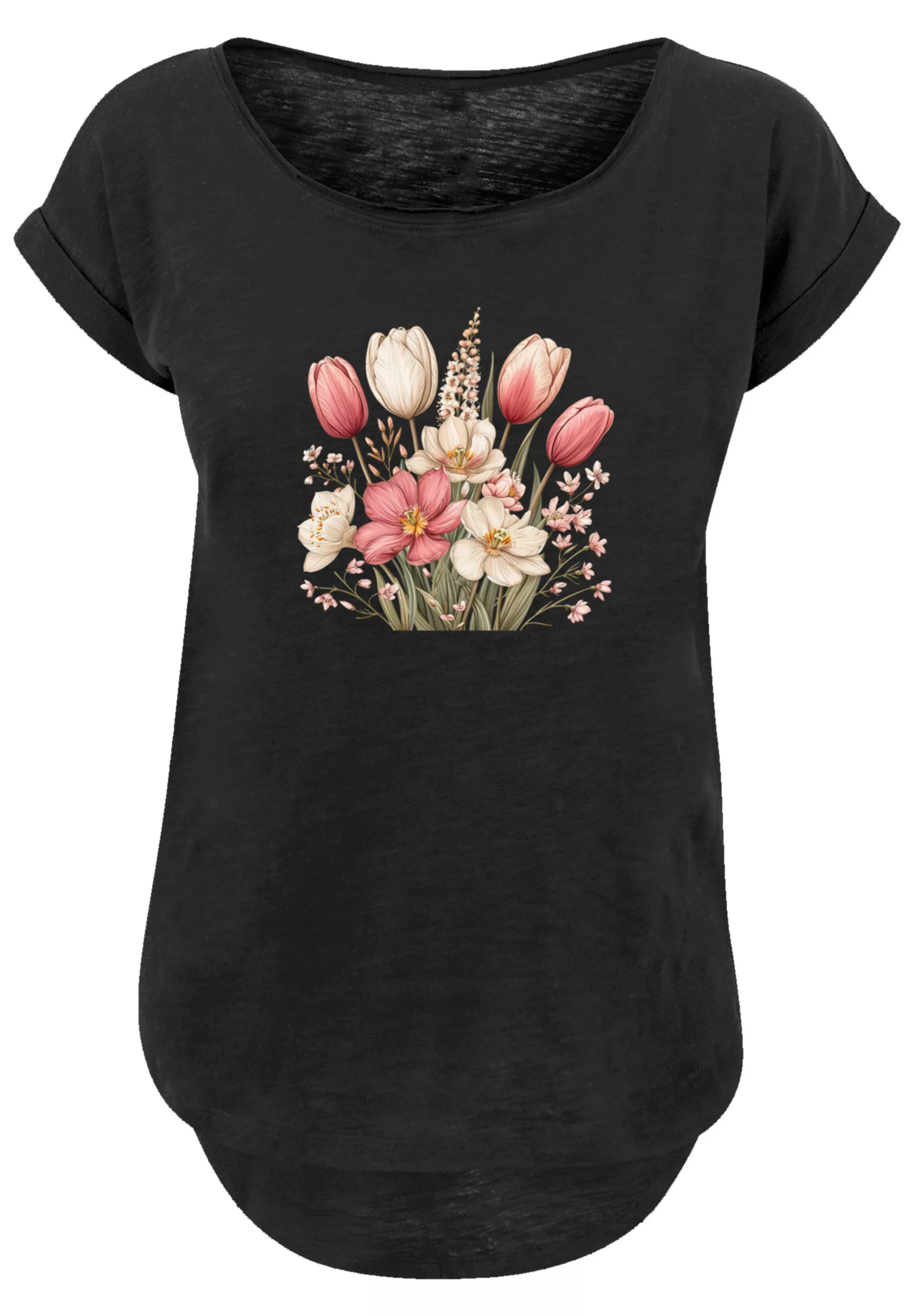 F4NT4STIC T-Shirt "Rosa weißer Frühlingsblumenstrauß", Premium Qualität günstig online kaufen