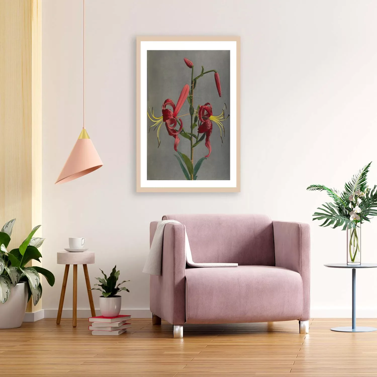 queence Bild mit Rahmen "Almut", Blumen-Pflanzen-Kunst-Blumenbilder, Premiu günstig online kaufen