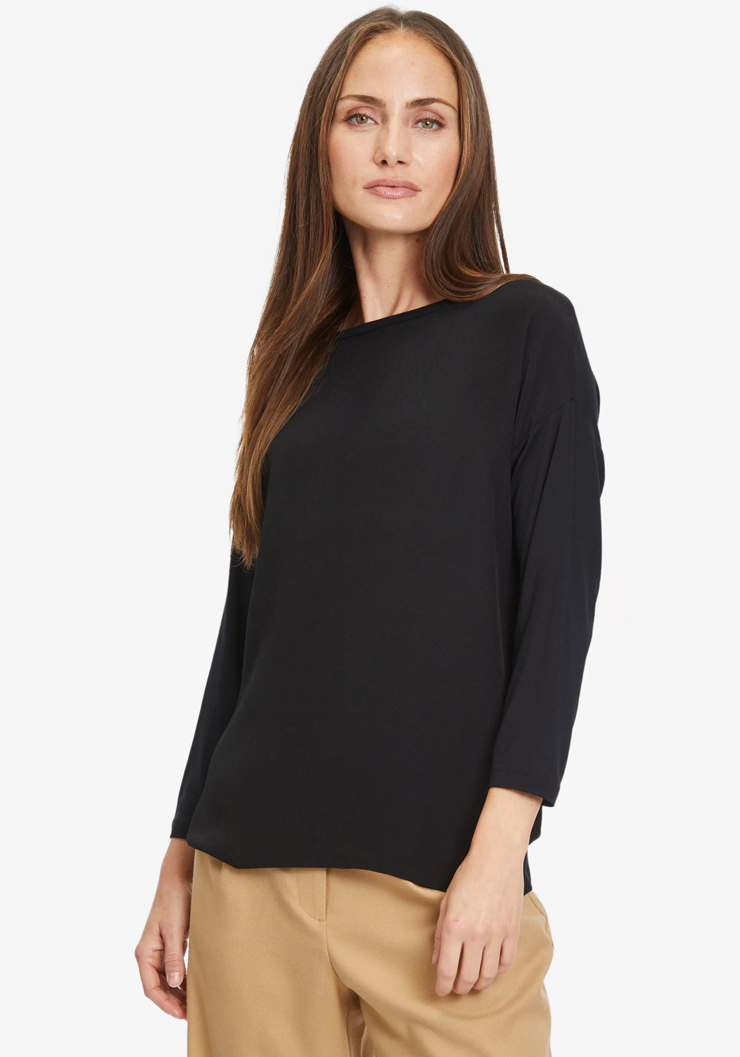 Tamaris Langarmshirt mit Drop-Shoulder Look günstig online kaufen