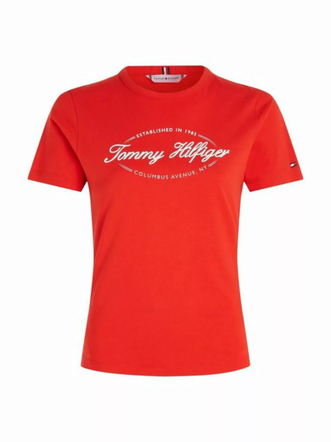 Tommy Hilfiger Rundhalsshirt SLIM HILFIGER SCRIPT C-NK SS günstig online kaufen