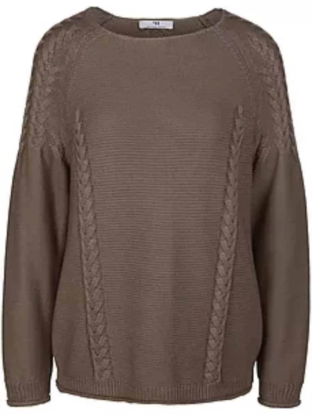 Rundhals-Pullover Peter Hahn beige günstig online kaufen