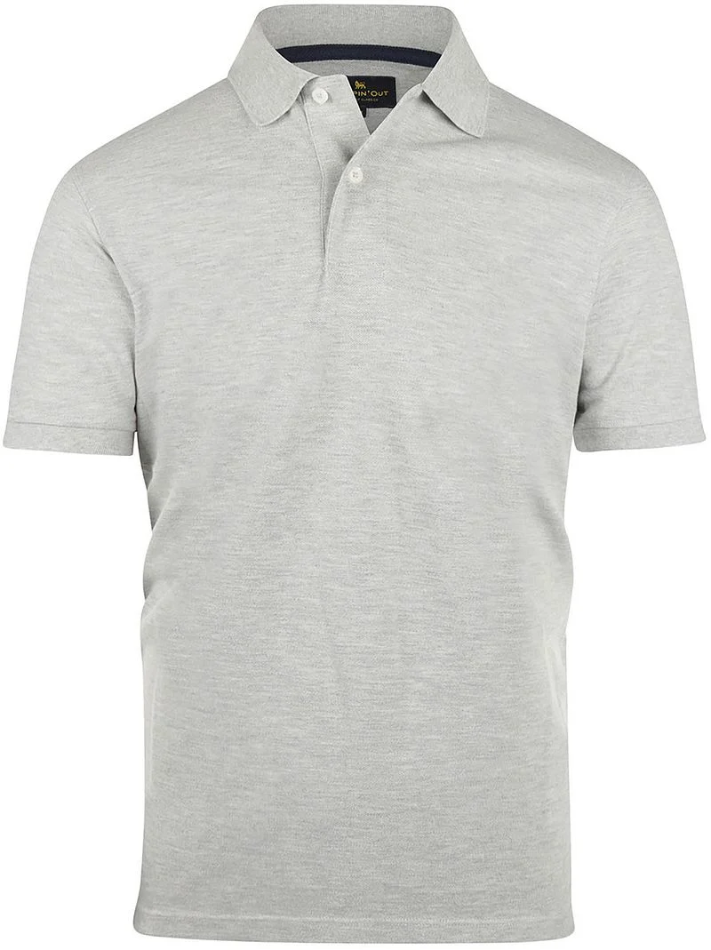 Steppin' Out Poloshirt Piqué Classic Melange Grau - Größe L günstig online kaufen