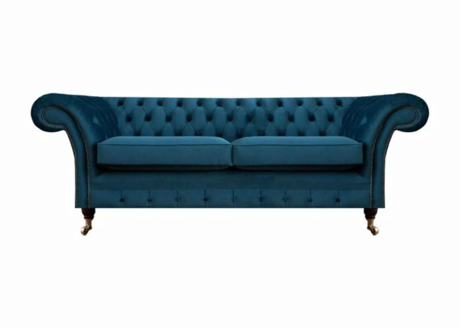 JVmoebel 2-Sitzer Chesterfield Sofa Couch Zweisitzer Designer Textil Wohnzi günstig online kaufen
