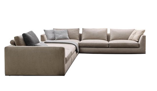 Xlmoebel Ecksofa Eckiges Ledersofa mit Polsterung für die Wohnlandschaft - günstig online kaufen