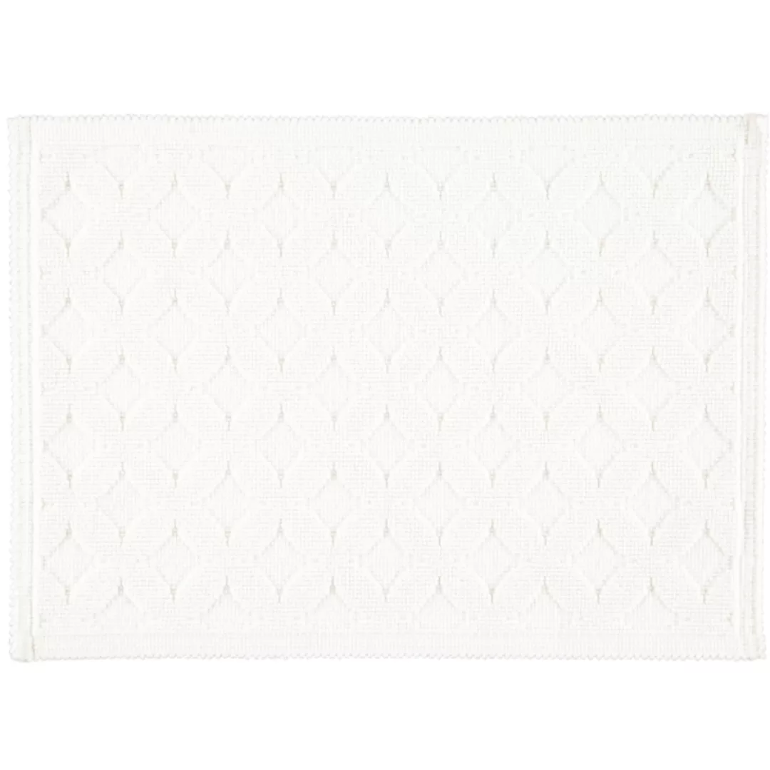 Rhomtuft - Badematte Seaside - Farbe: weiß - 01 - 50x70 cm günstig online kaufen