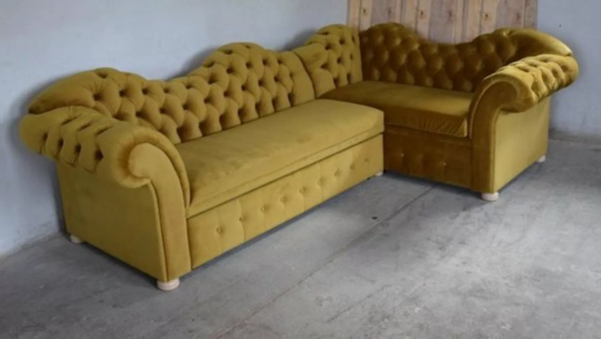 JVmoebel Ecksofa Chesterfield Ecksofa Wohnlandschaft 250 x 165cm, Made in E günstig online kaufen