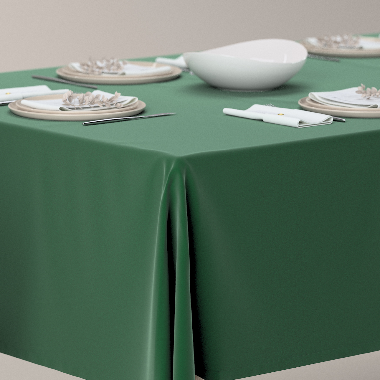 Rechteckige Tischdecke, grün, Velvet (704-13) günstig online kaufen