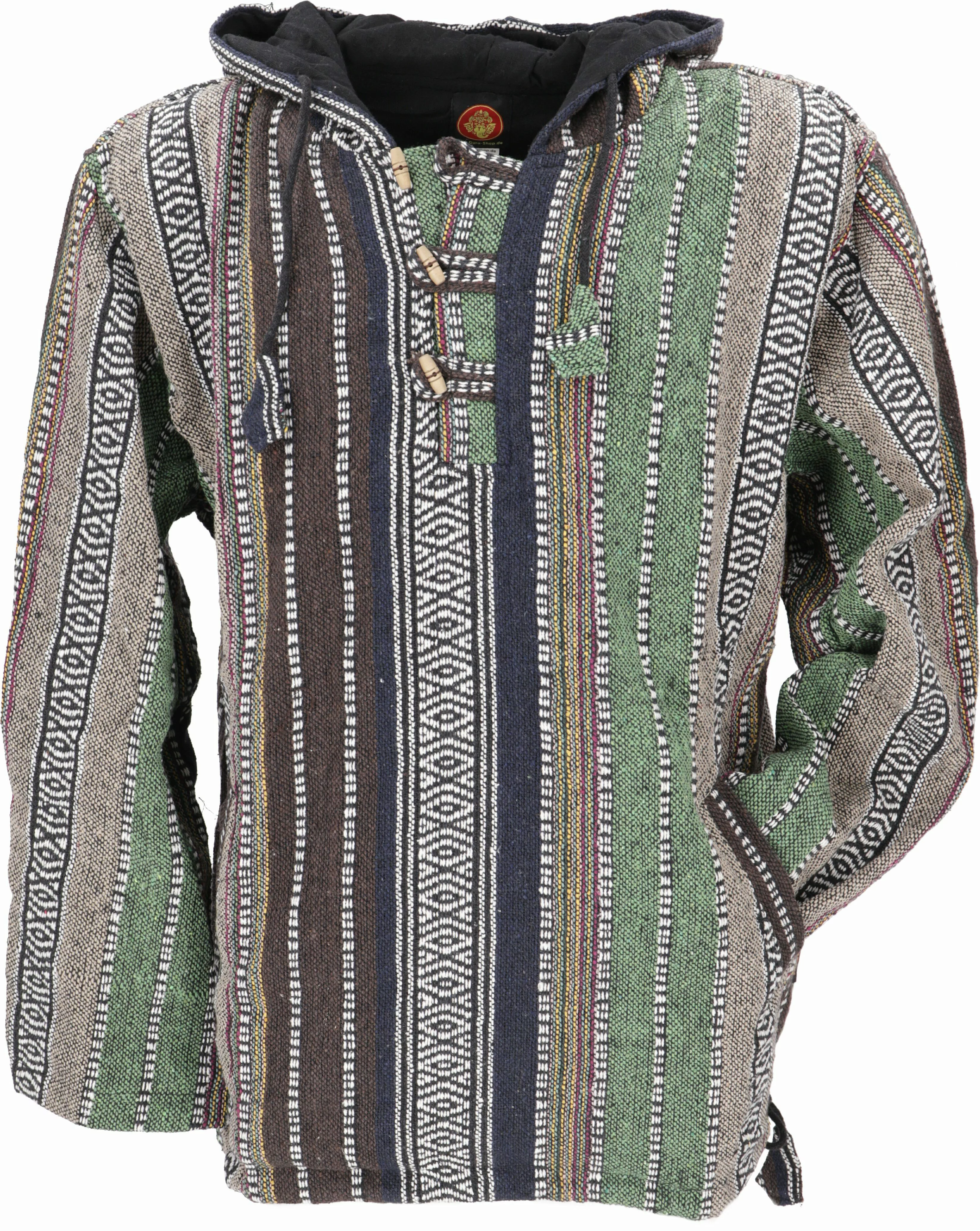 Guru-Shop Sweater Goa Kapuzenshirt, Baja Hoodie, günstig online kaufen