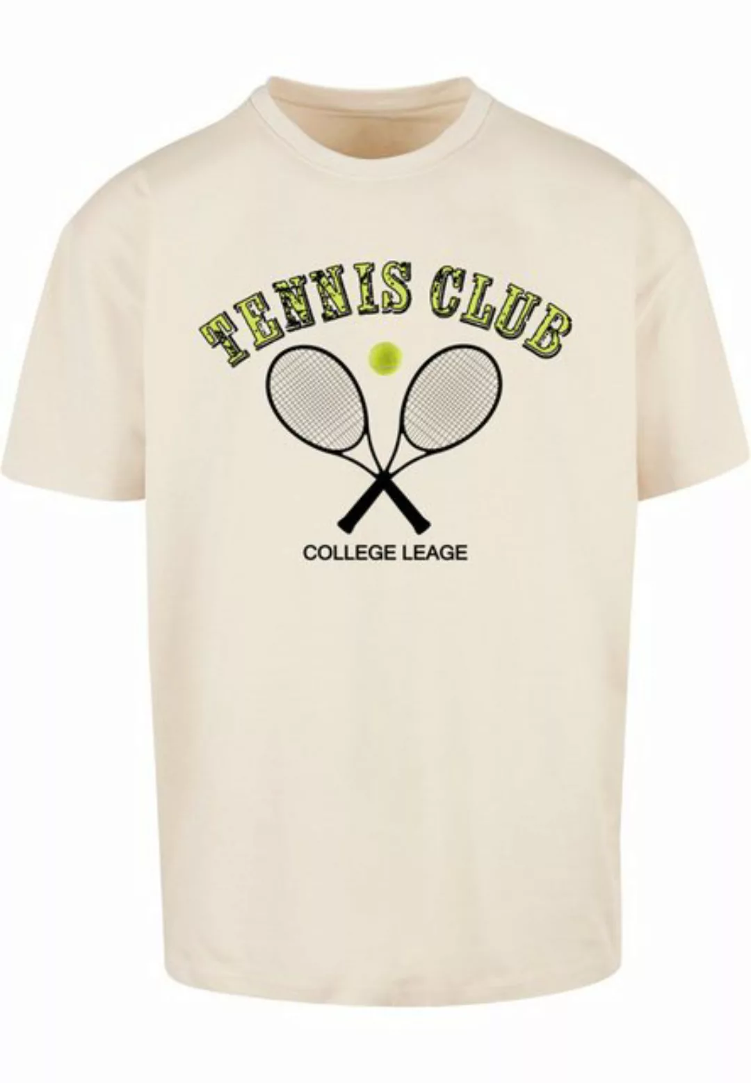 Merchcode T-Shirt Merchcode Herren Tennis Club Heavy Oversized Tee (1-tlg) günstig online kaufen