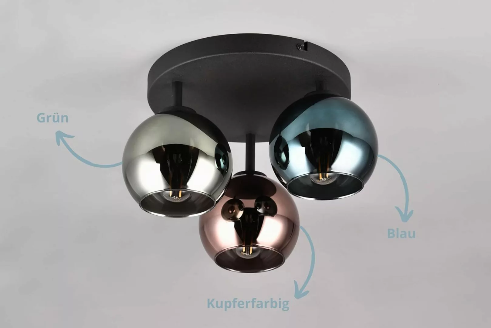 lightling Deckenleuchte Shawn, ohne Leuchtmittel, im günstig online kaufen