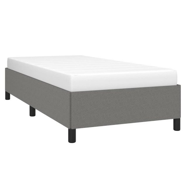 vidaXL Bett Bettgestell ohne Matratze Dunkelgrau 90x190 cm Einzelstoff günstig online kaufen