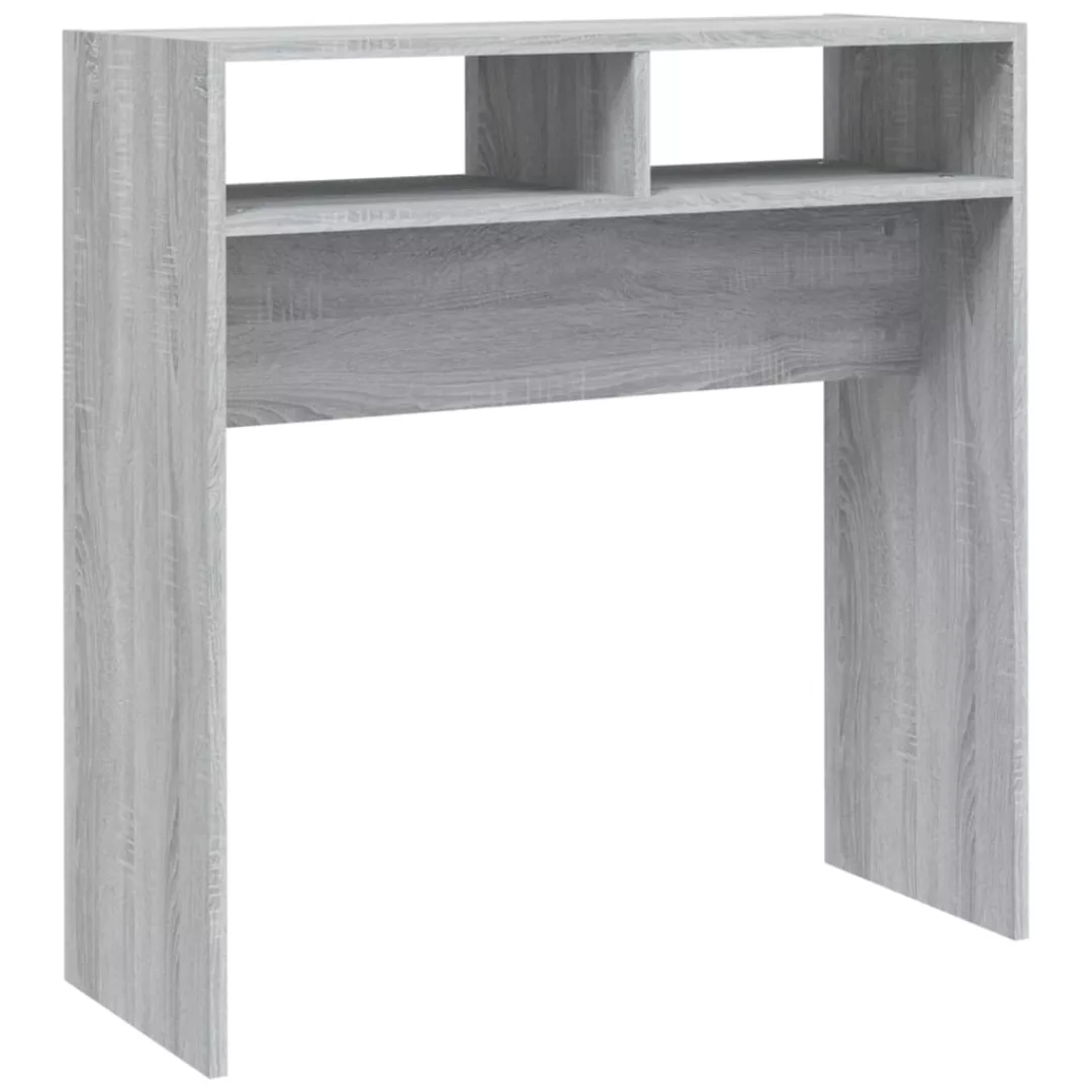Vidaxl Konsolentisch Grau Sonoma 78x30x80 Cm Holzwerkstoff günstig online kaufen