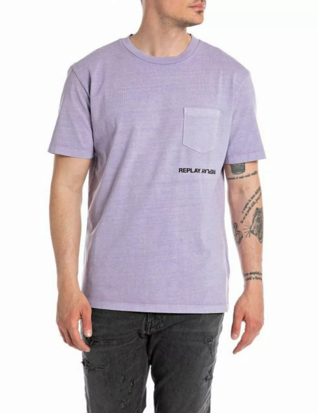 Replay T-Shirt G. DYED OPEN END DRY HAND JERSEY günstig online kaufen