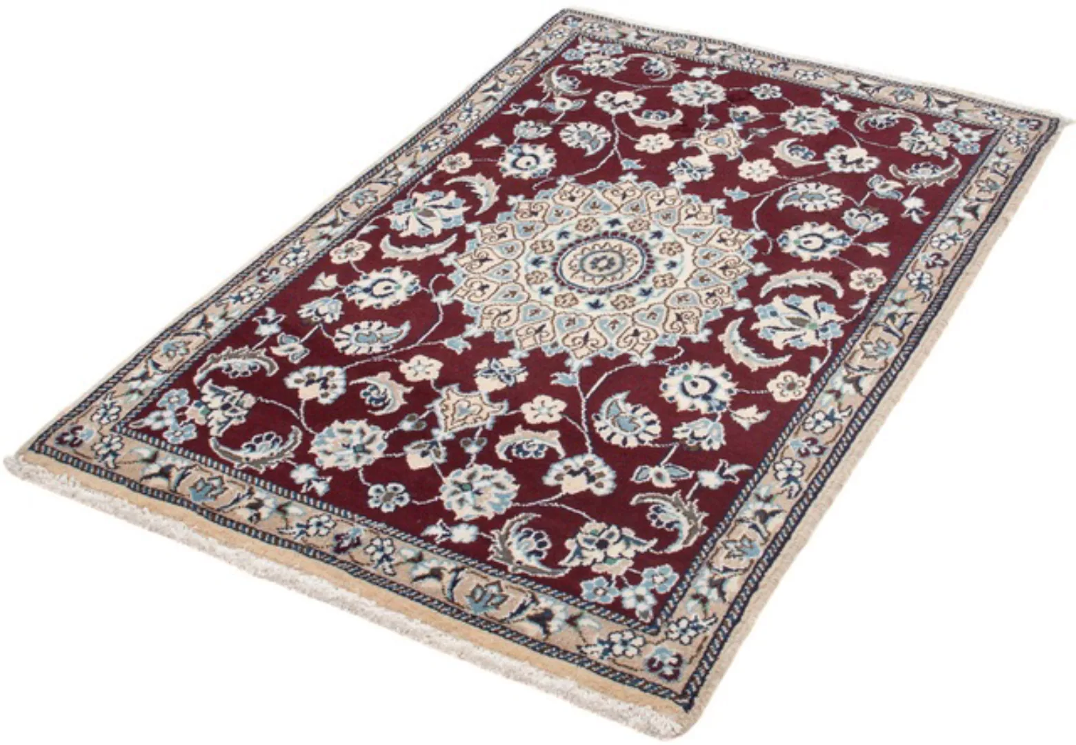 morgenland Orientteppich »Perser - Nain - 135 x 88 cm - dunkelrot«, rechtec günstig online kaufen