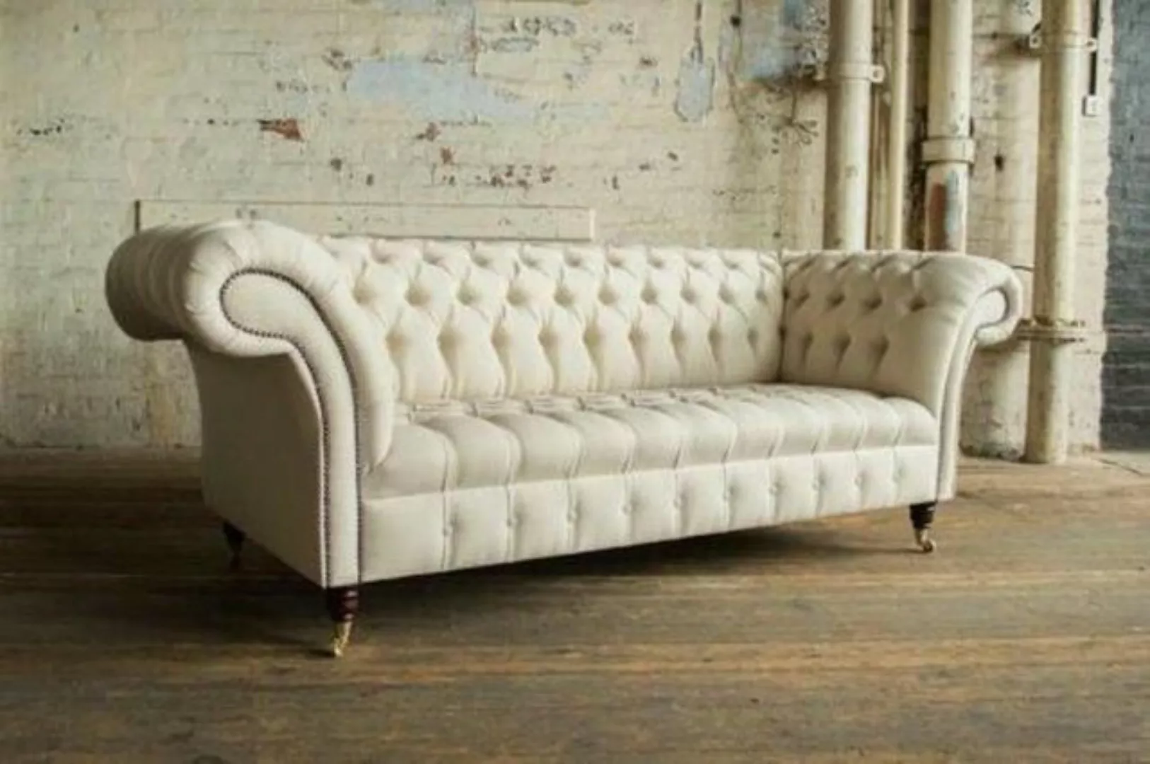 JVmoebel 3-Sitzer Weiße Designer Sofa Couch Polster 3 Sitzer Big Sofas Couc günstig online kaufen