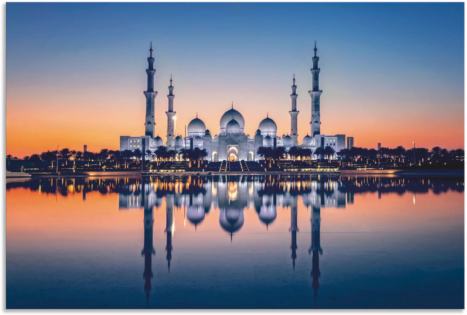 Artland Alu-Dibond-Druck "Scheich-Zayid-Moschee III", Bilder von Asien, (1 günstig online kaufen