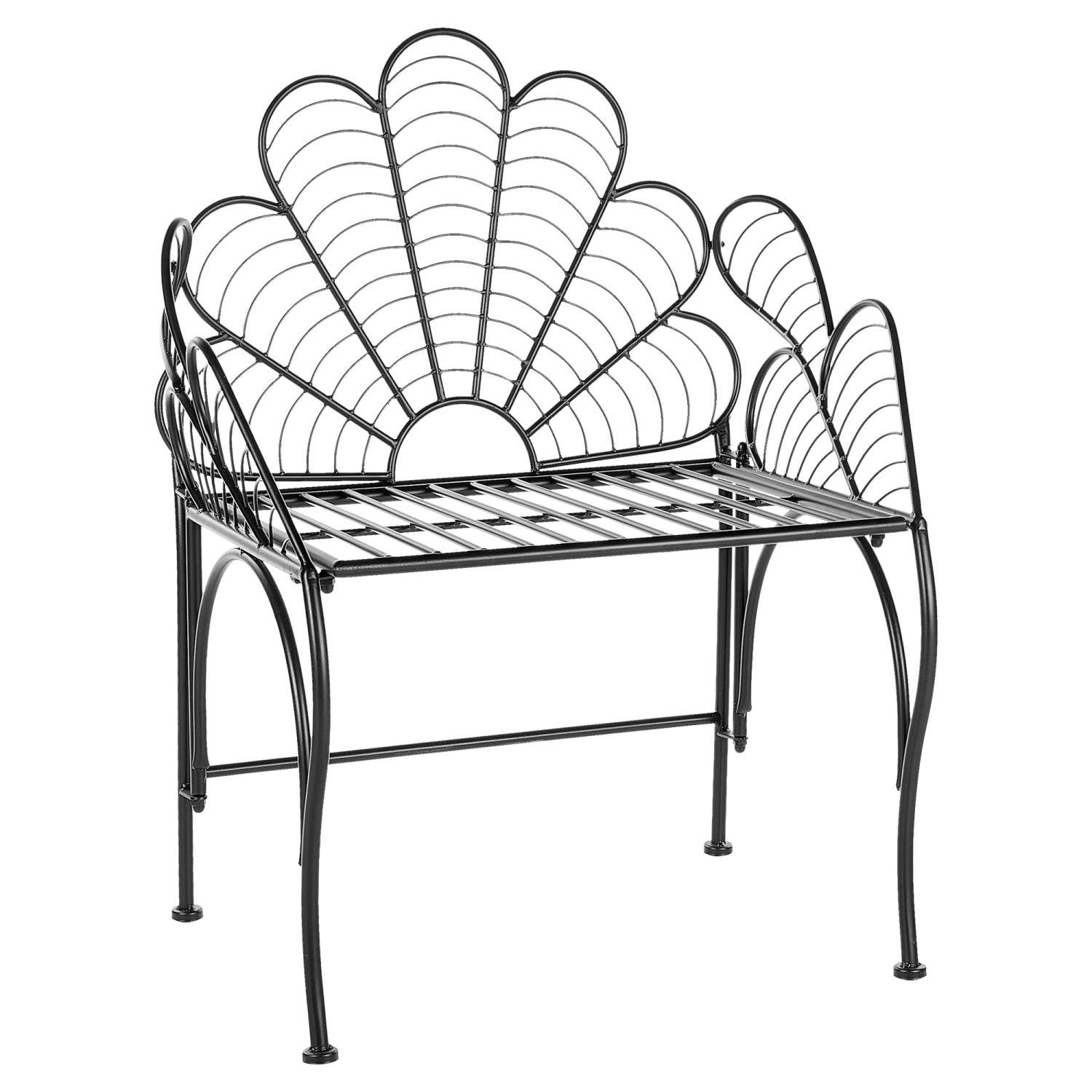 Beliani Gartenstuhl Schwarz 49x71x91 günstig online kaufen