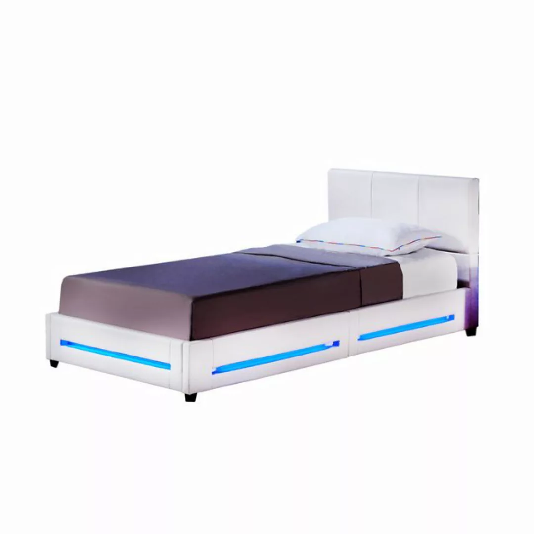 HOME DELUXE Bett LED Bett ASTEROID (Set, 3-tlg., inkl. Lattenrost, Matratze günstig online kaufen