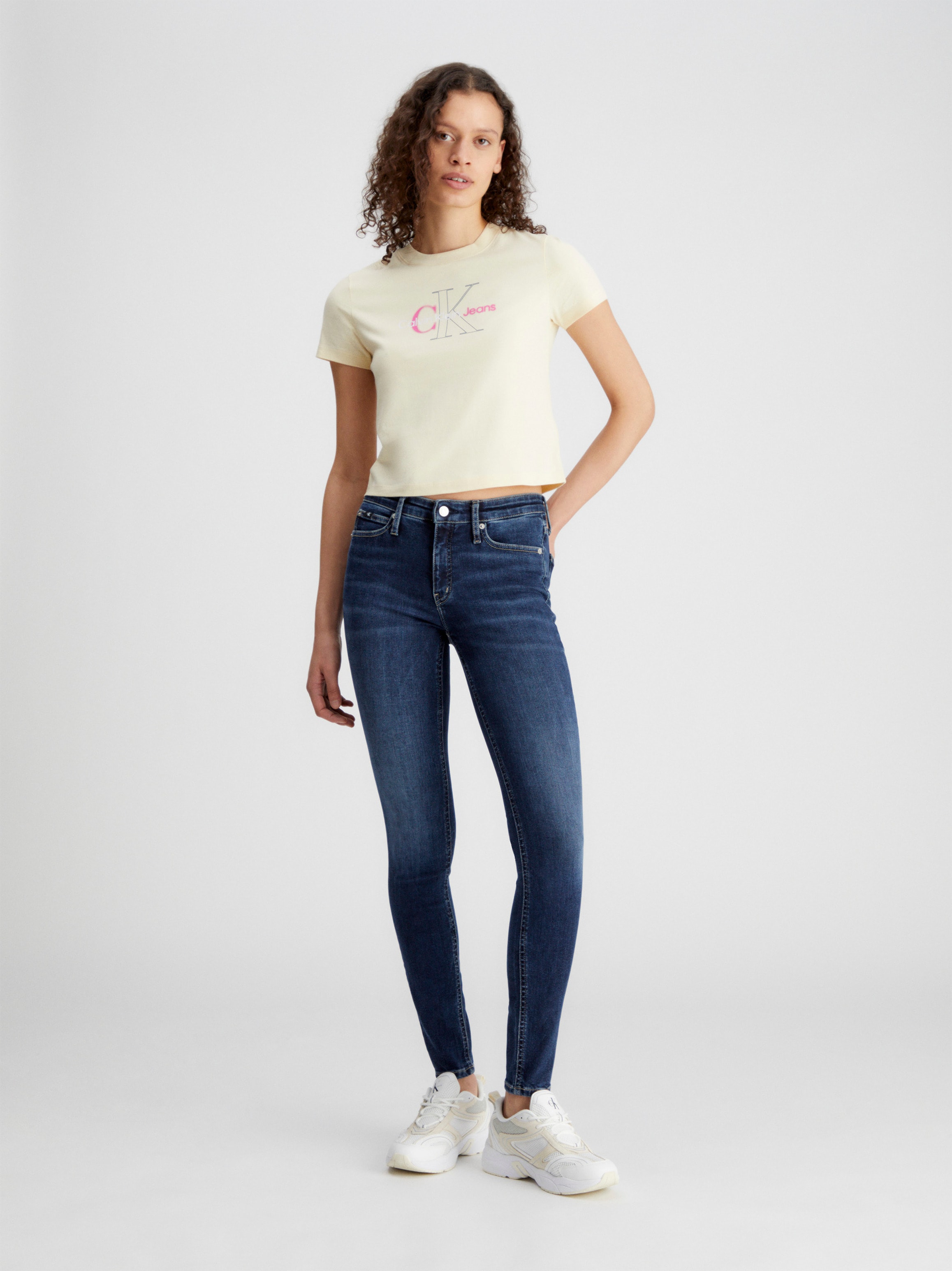 Calvin Klein Jeans T-Shirt "BOLD MONOLOGO BABY TEE" günstig online kaufen