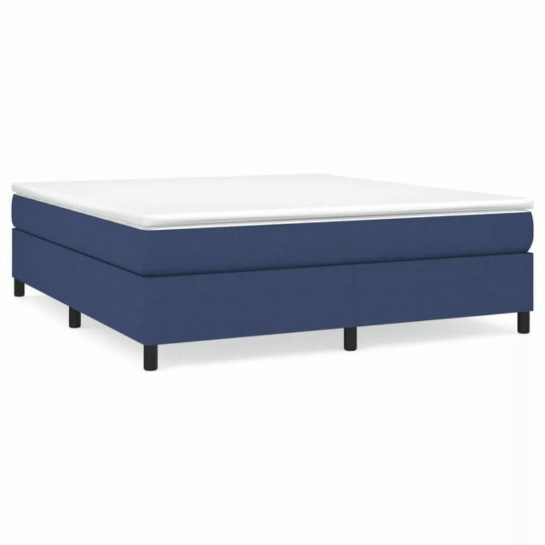 furnicato Bett Bettgestell ohne Matratze Blau 180x200 cm Stoff günstig online kaufen