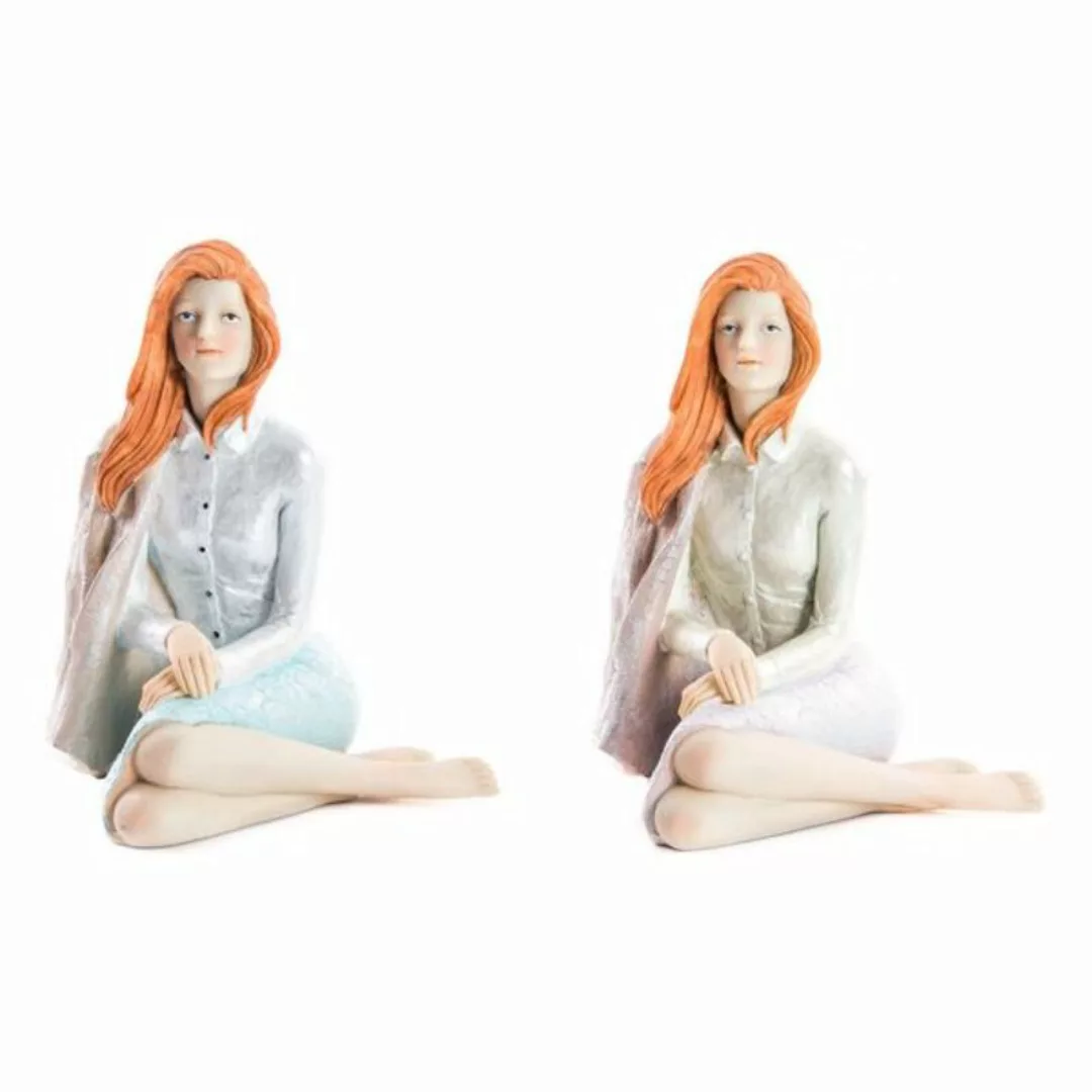 Deko-figur Dkd Home Decor Damen Harz (2 Pcs) (15 X 18 X 19 Cm) (2 Pcs) günstig online kaufen