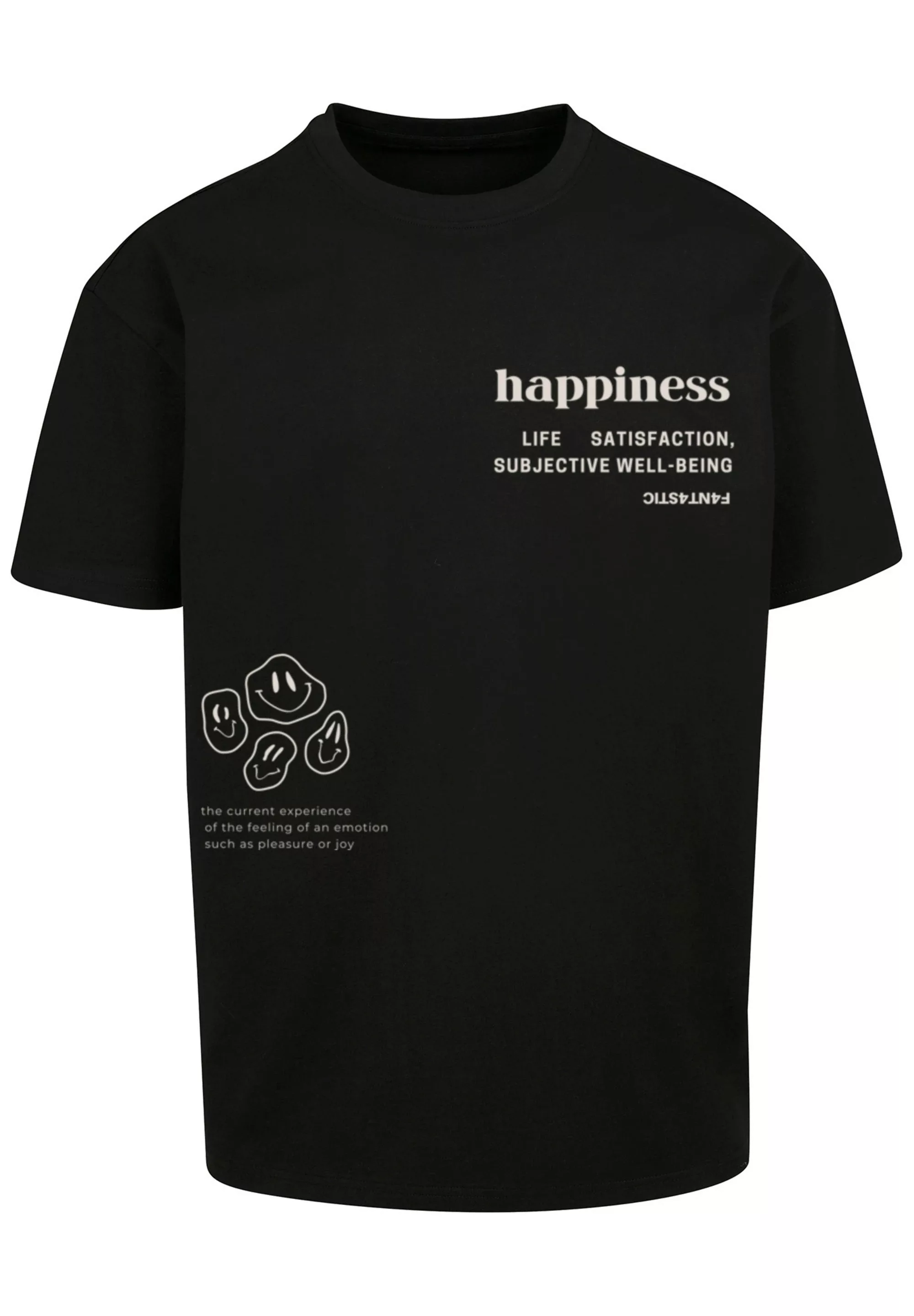 F4NT4STIC T-Shirt "happiness OVERSIZE TEE", Print günstig online kaufen