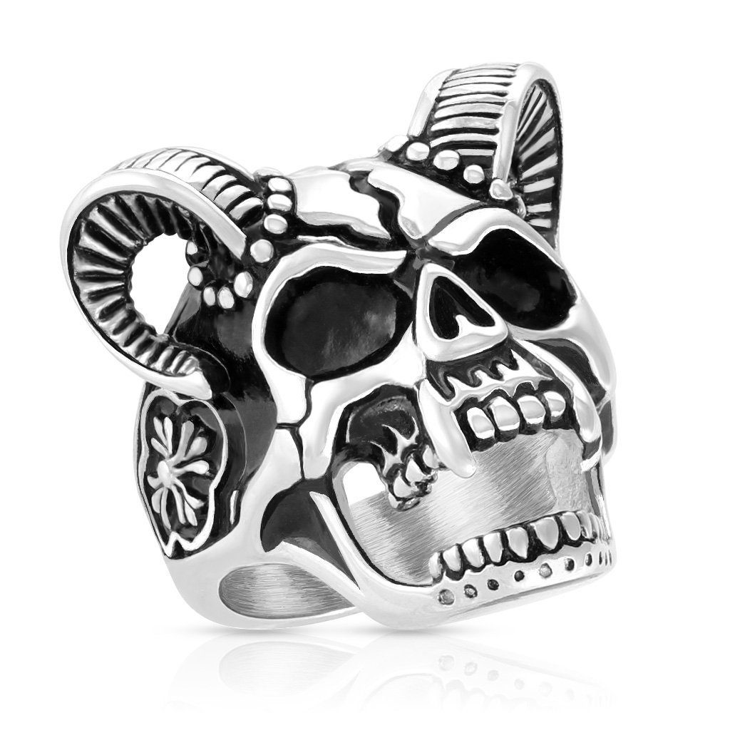 Taffstyle Fingerring Herren Biker Ring Dämonen günstig online kaufen