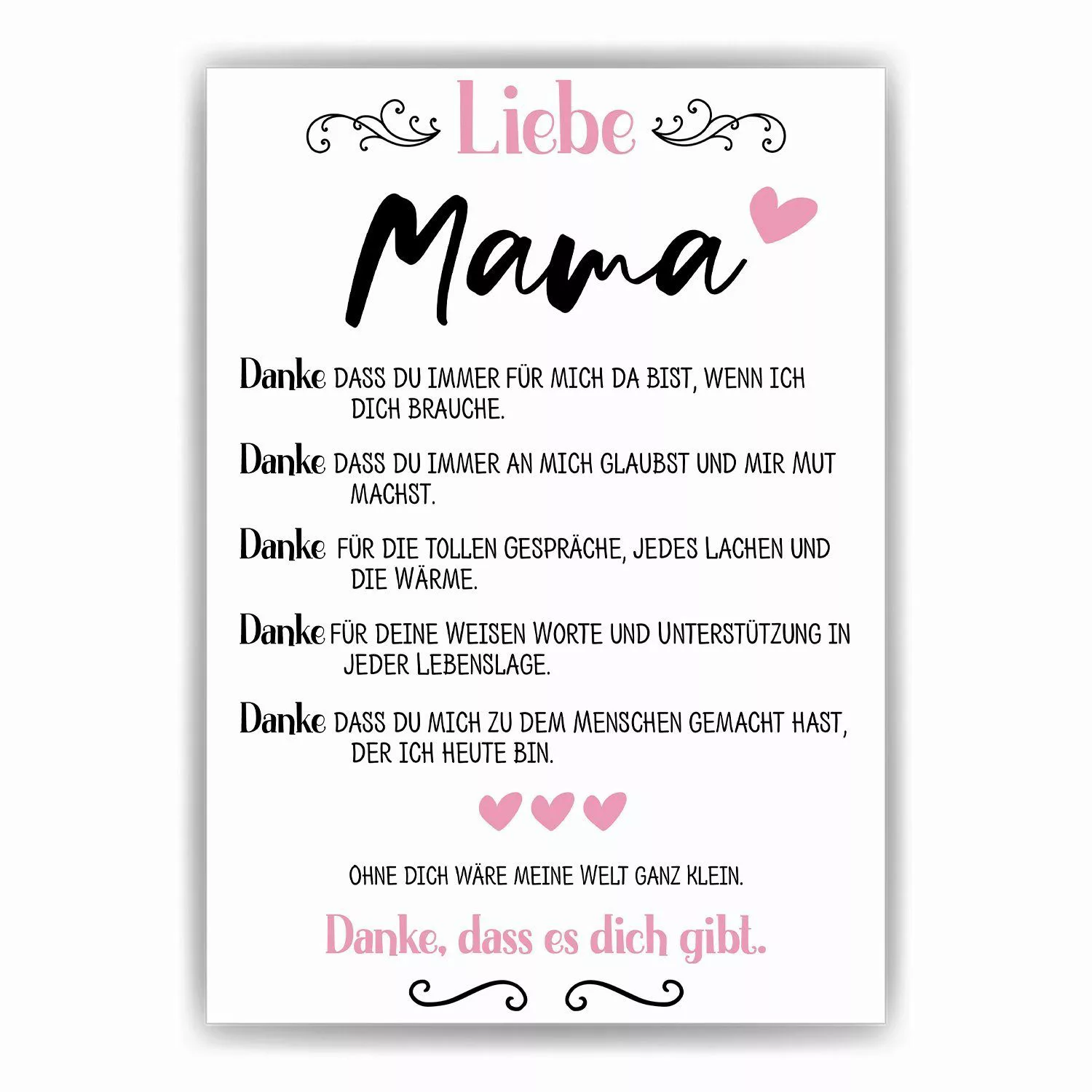 Tigerlino Poster Mama Geschenk Muttertag Geburtstag günstig online kaufen