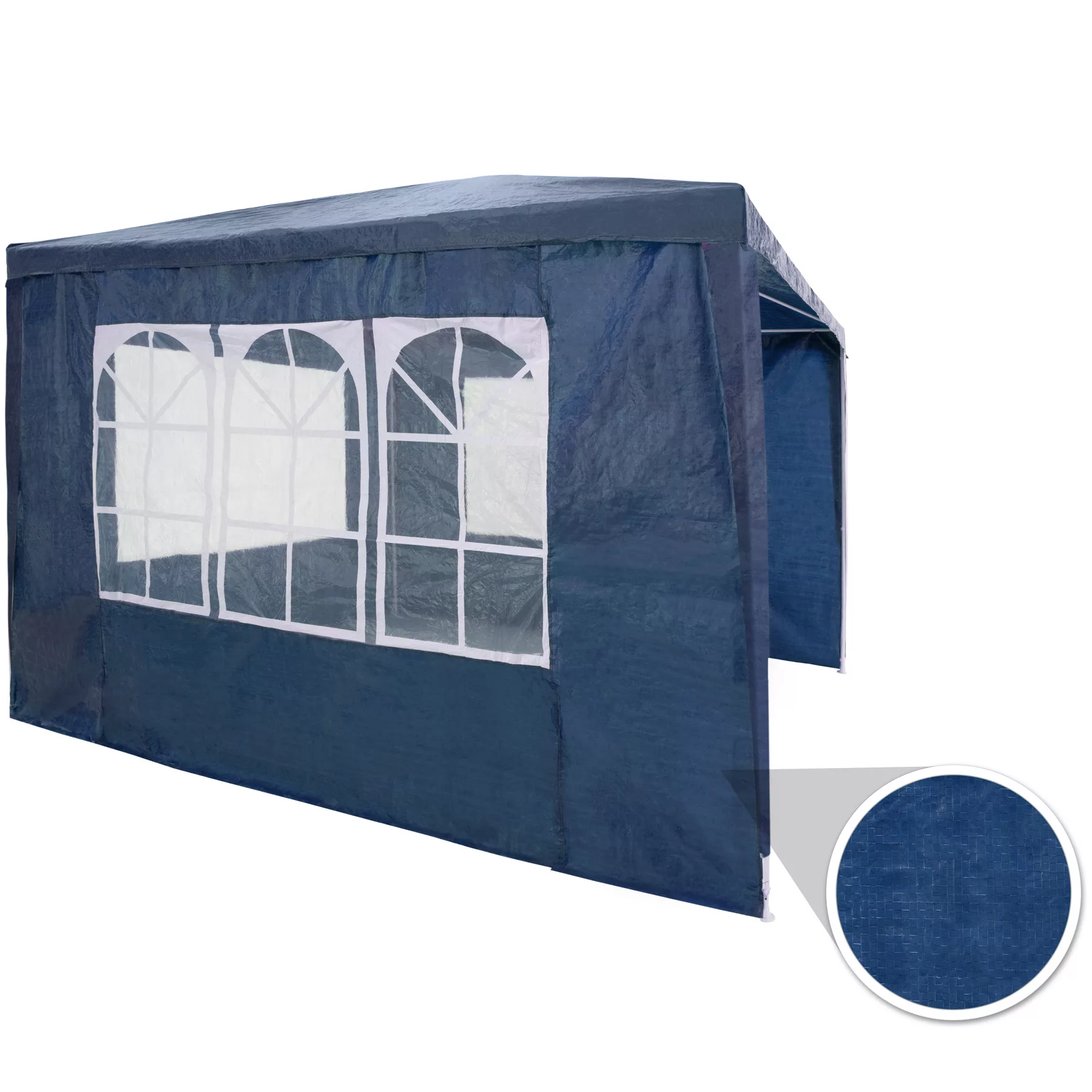 Pavillon Baraban 3x3m mit 3 Seitenteilen - blau günstig online kaufen