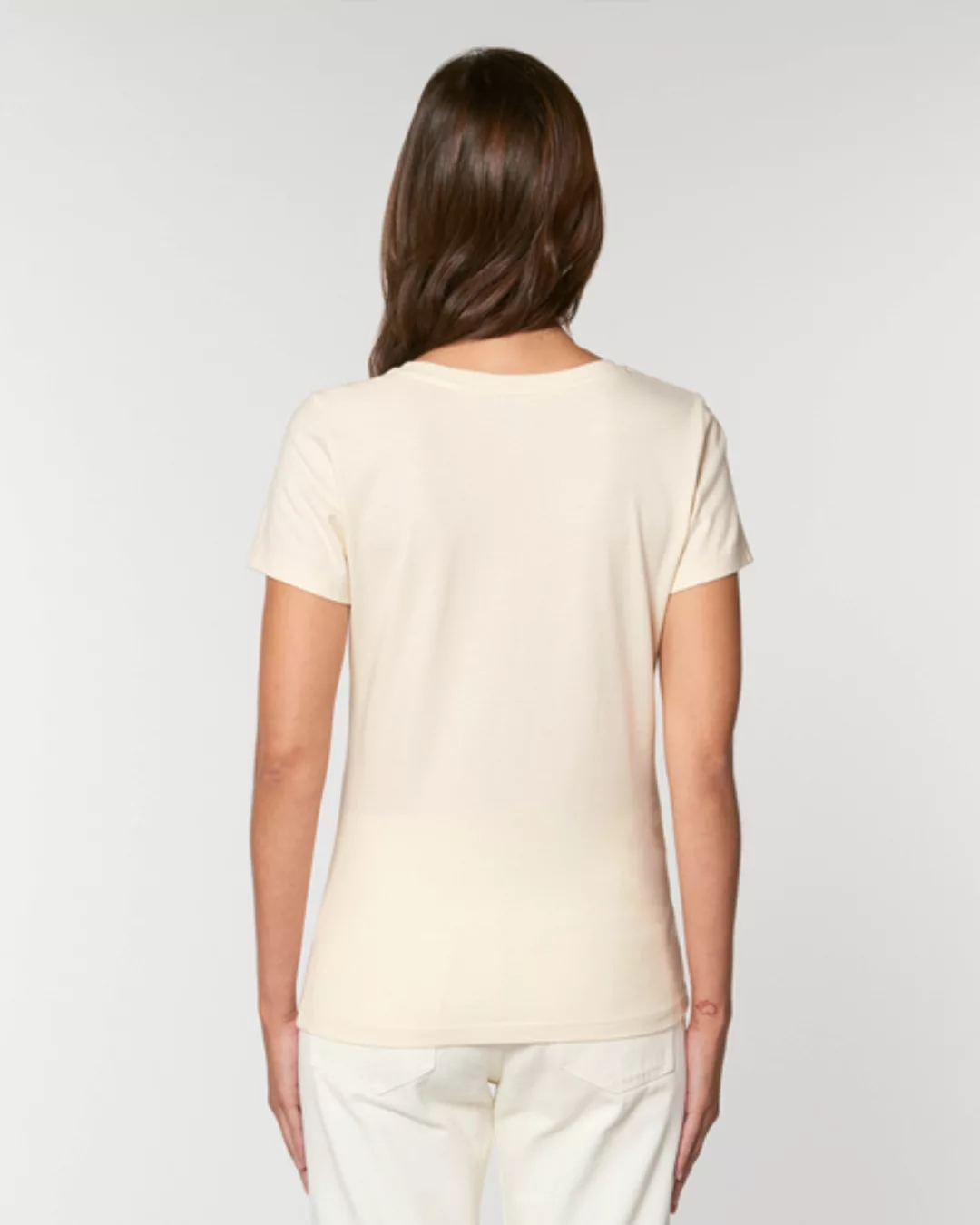 Bio Damen Rundhals-t-shirt "Fawn" Aus Bio-baumwolle günstig online kaufen
