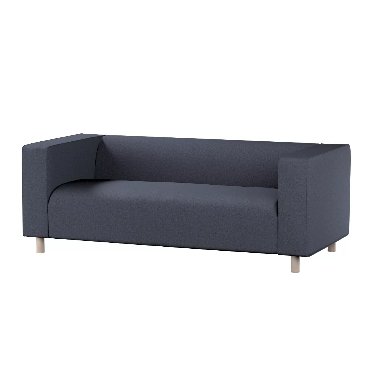 Bezug für Klippan 2-Sitzer Sofa, dunkelblau, Sofahusse, Klippan 2-Sitzer, M günstig online kaufen