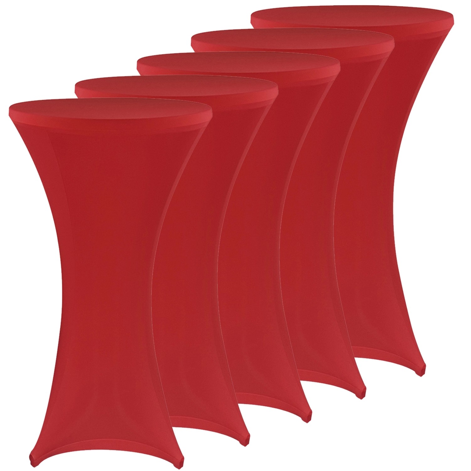 NYVI Stehtischhusse 5er 70-75 x 110-120 cm Rot günstig online kaufen