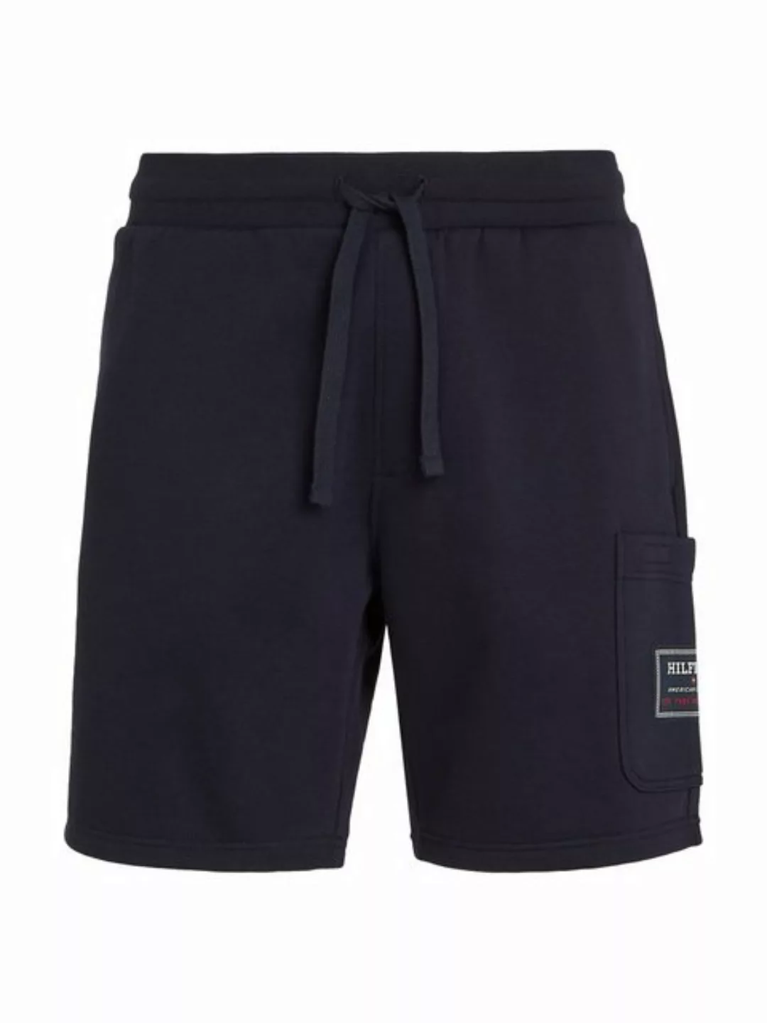 Tommy Hilfiger Sweatshorts FLAG LOGO BADGE SWEATSHORTS Mit Tasche an der Se günstig online kaufen