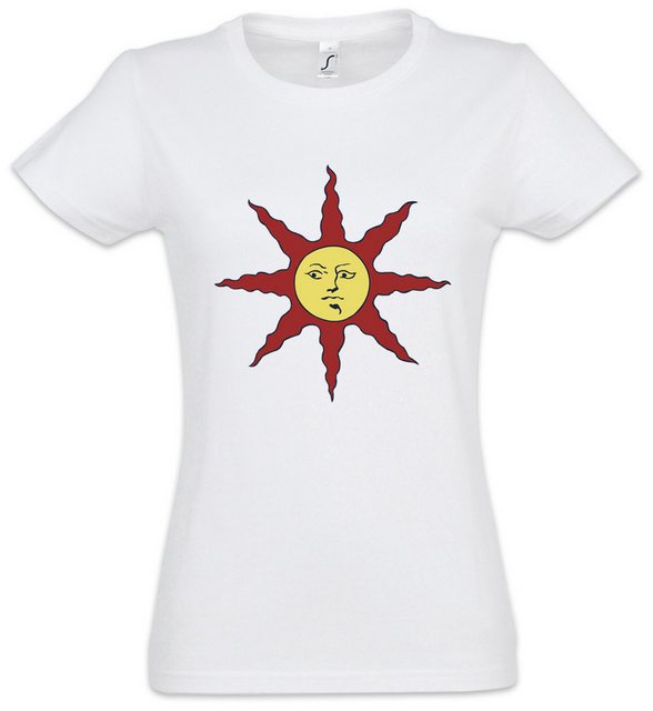 Urban Backwoods Print-Shirt Dark Soul Sun Damen T-Shirt Firelink Shrine Dar günstig online kaufen