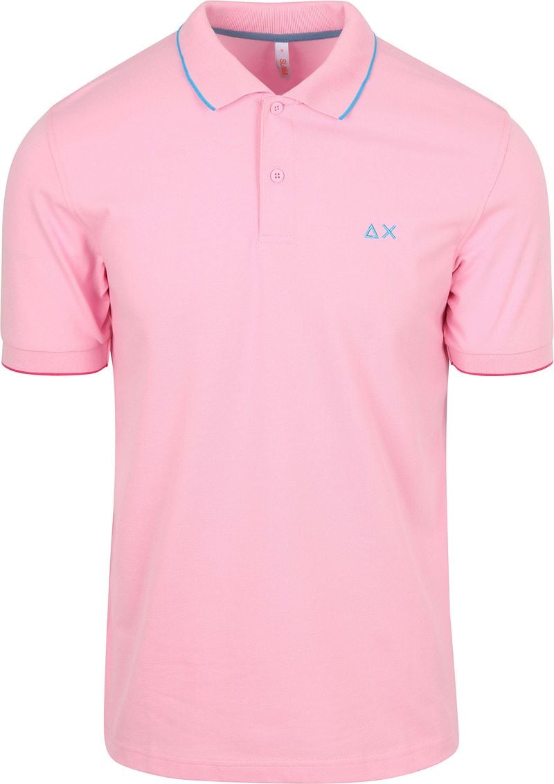 Sun68 Poloshirt Small Stripe Collar Hellrosa - Größe L günstig online kaufen