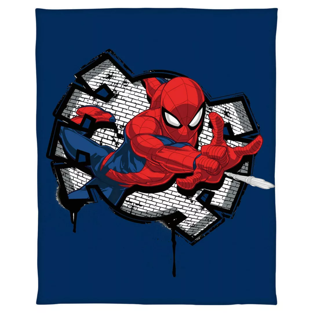 Wohndecke Spiderman Multi Polyester B/L: ca. 130x170 cm günstig online kaufen